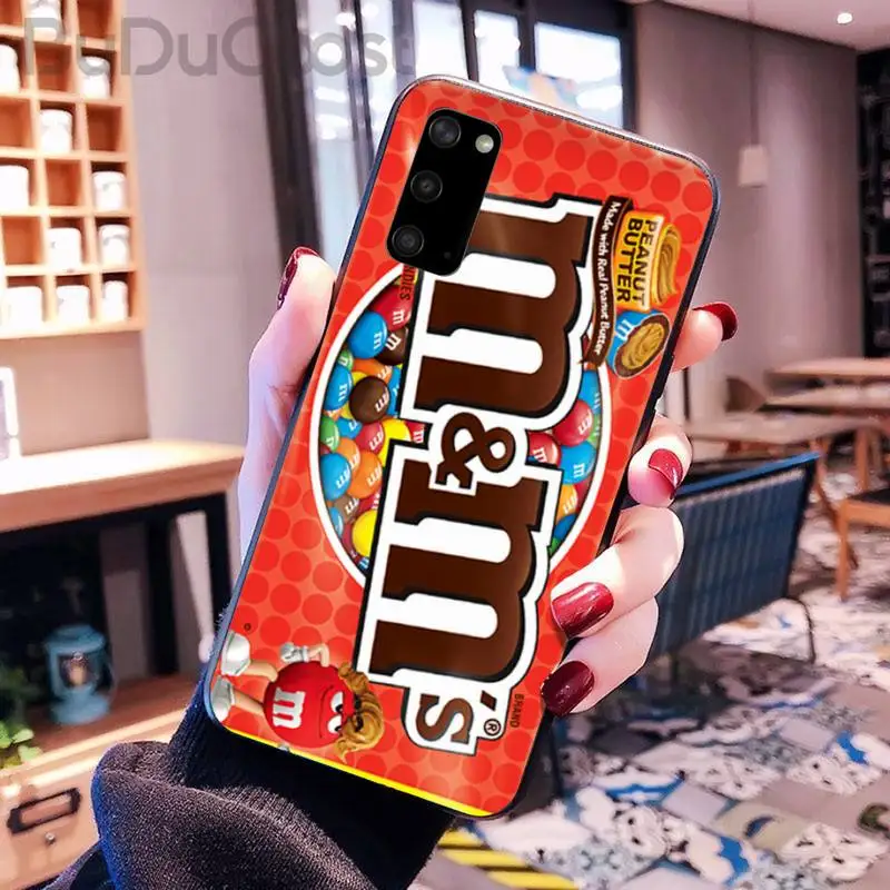 

M&Ms Chocolate Phone Case for Samsung S20 plus Ultra S6 S7 edge S8 S9 plus S10-5G lite 2020 S10E