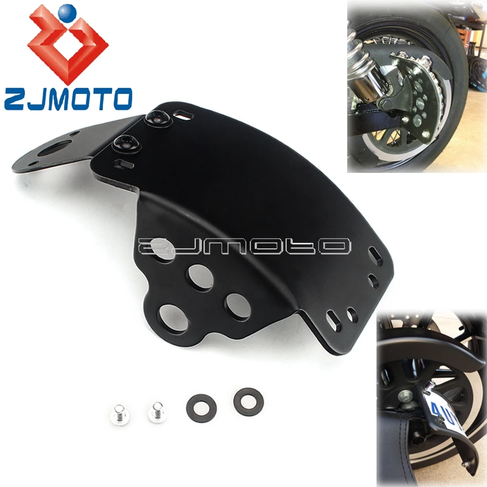 

Cafe Racer Side Mount License Number Plate Holder Bracket For Softail Custom Motorcycle 3/4" Hole For Harley Cruiser Chopper