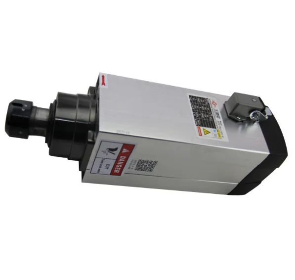 

6kw 300Hz 18000rpm Er32 Square Air Cooled CNC High Speed Spindle Motor