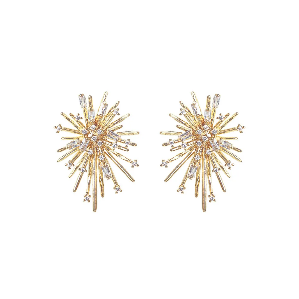 Mchic изысканные роскошные шикарные циркониевые серьги-гвоздики в форме растения очаровательные Медные Серьги дропшиппинг для женщин Bijoux En Argent S925 Post