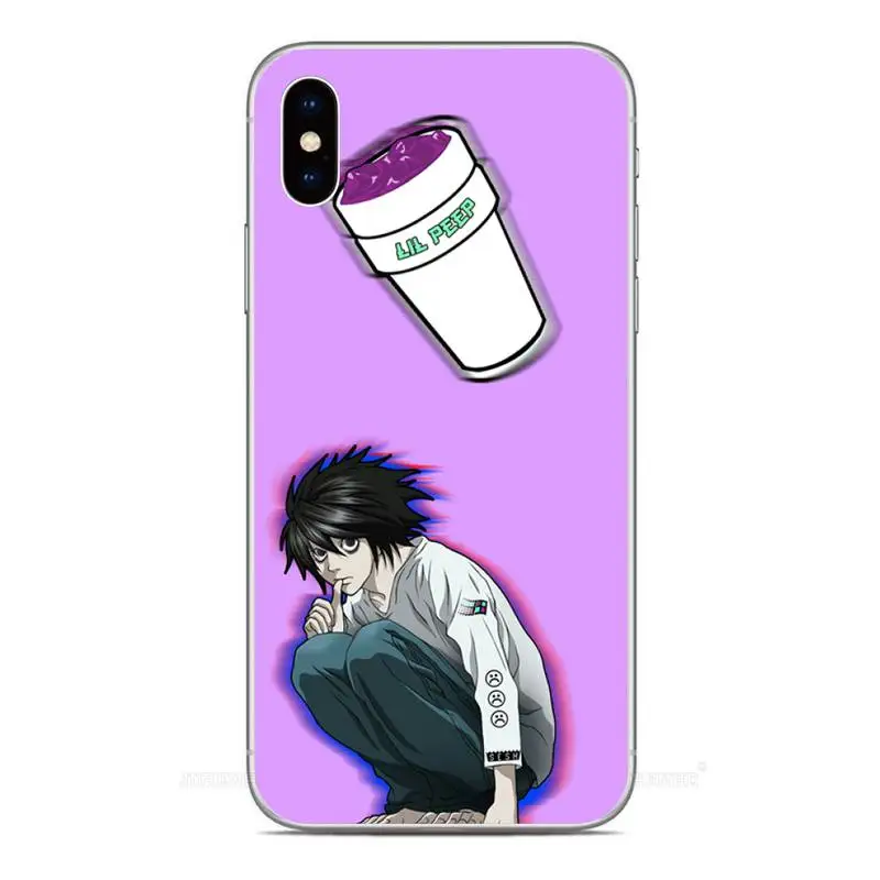 

fhnblj death note l lawliet Phone Case For Clear-Iphone 5 5s se 6 6s 7 8 11 12 X Xs Xr Pro Plus Max Mini Cover