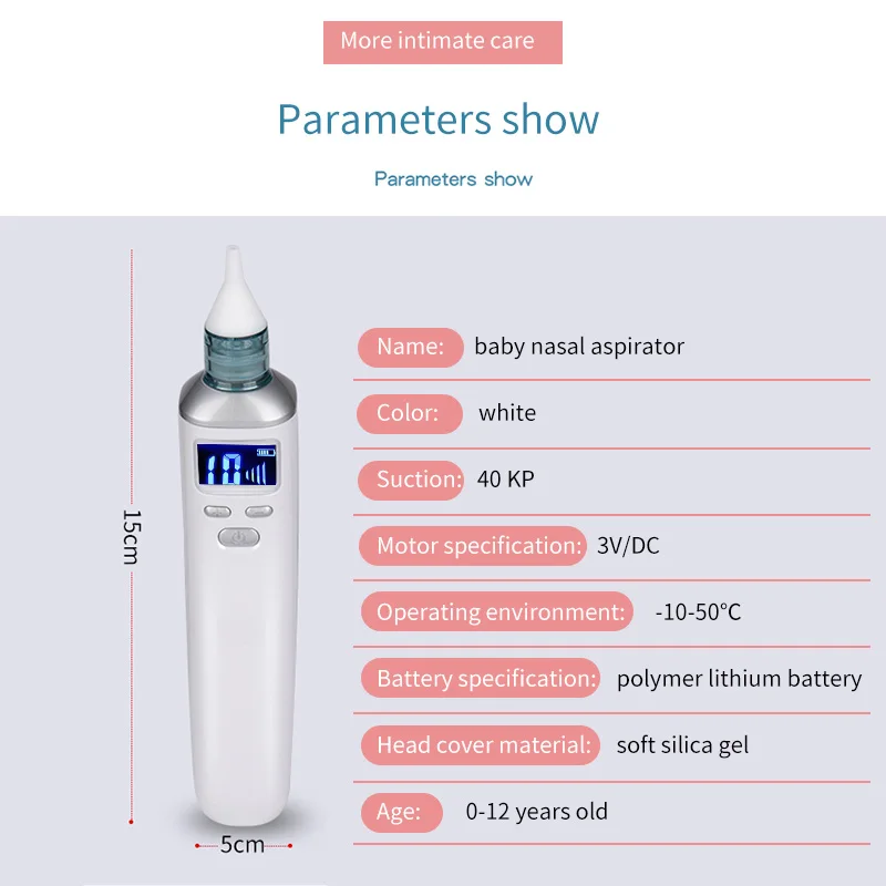 

Kid Sniffing Equipment Baby Nasal Aspirator Electric Nose Clean Machine Newborn Nose Cleaner Electric Newborn Baby Safe Hygienic