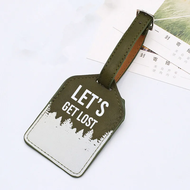 2020 новая кожаная бирка для чемодана с компасом Сумка подвеской аксессуары