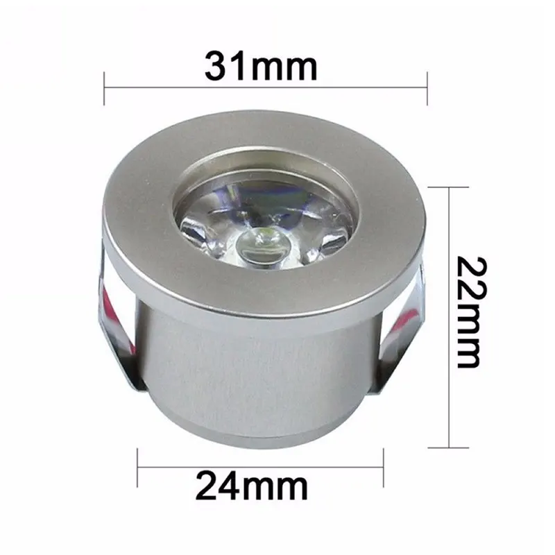 

1W /3W LED LED Mini Spotlight Lamp White/Warm White AC 85-265V Mini Surface Mounted Light Led Downlight Jewelry Cabinet Lamp