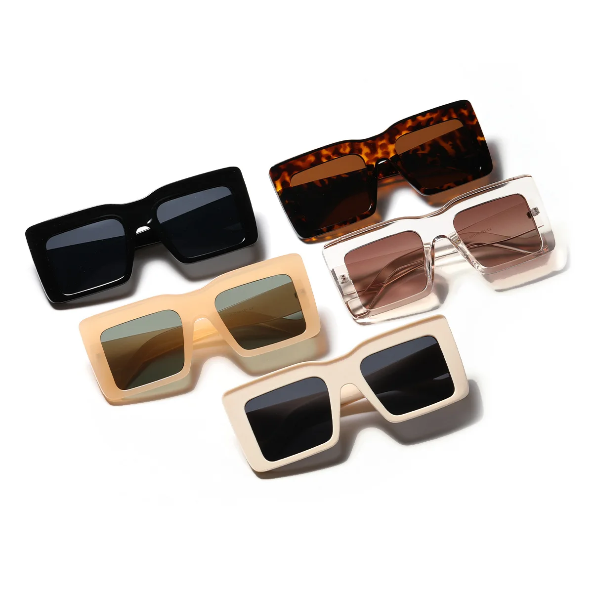 

new arrival 2022 rectangle futuristic sunglasses women men brand design fashion shades oversized festival oculos de sol feminino