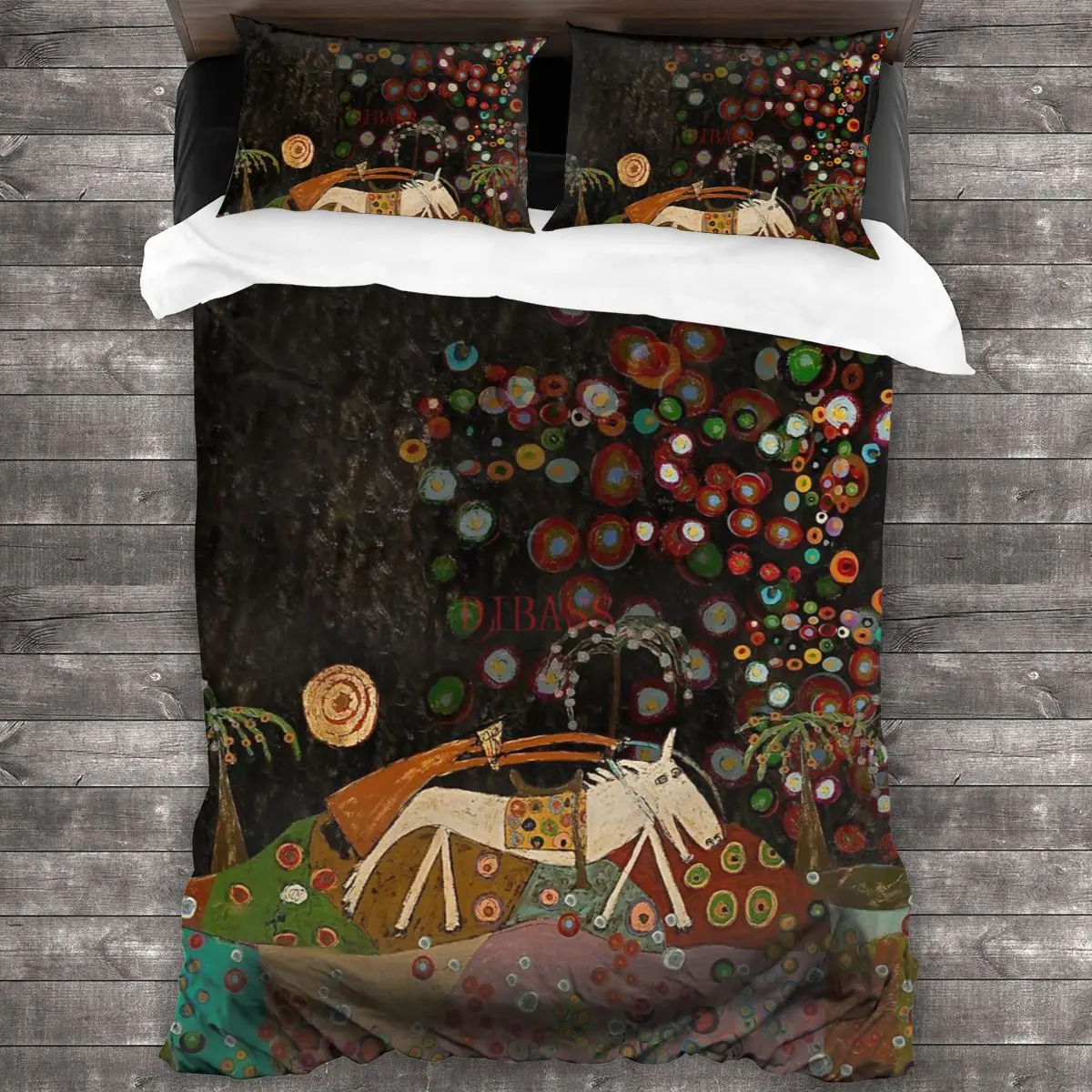 

Catching The Wild Spirit Soft Microfiber Comforter Set with 2 Pillowcase, Quilt Cover With Zipper