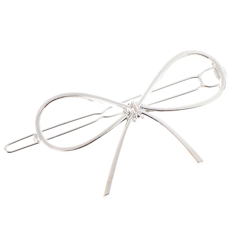 

Metal Hairpins Bow Knot Hair Barrettes Girls Women Hair Accessories Hairgrips Hair Holder Hair Clip 2Colors