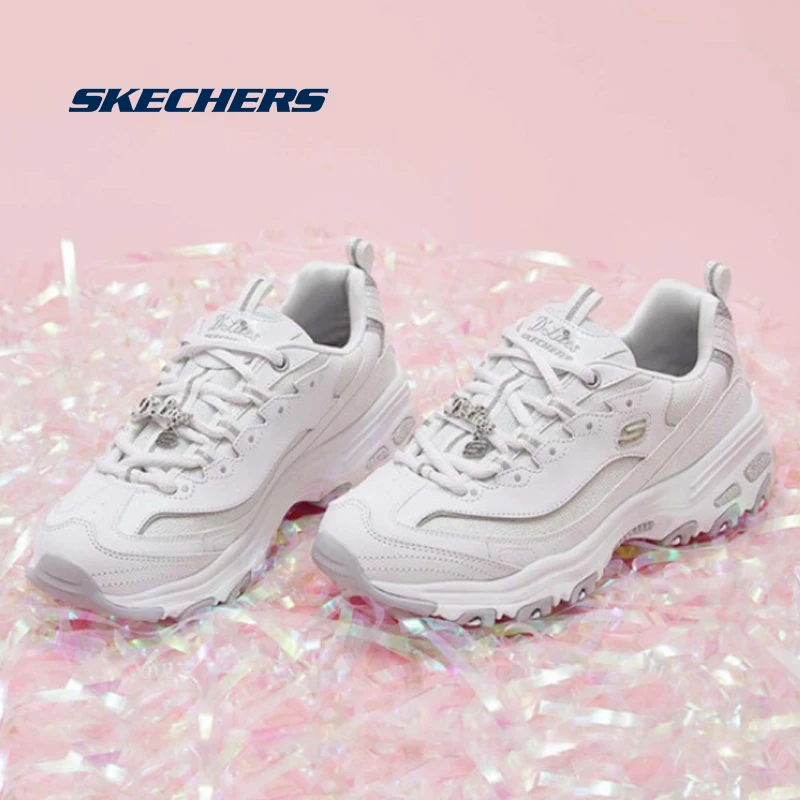 

Skechers Shoes Women D'lites Chunky Platform Casual Shoes Woman Comfortable Fashion Sneakers Female Tennis Shoes 66666252-WHT
