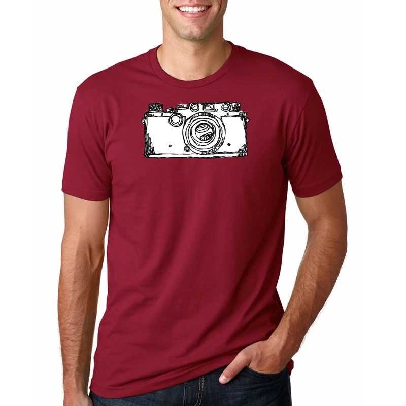 2019 новая популярная Мужская Летняя Повседневная футболка с коротким рукавом Leica |