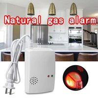 natural gas alarm gas leak detector combustible alarm natural portable warning smoke detector eu plug