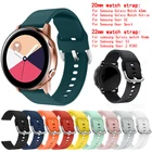 Ремешок силиконовый для Samsung Galaxy Watch 42 мм 46 мм Active 2 Gear S2 S3, браслет для Huawei Huami Amazfit, 20 мм 22 мм