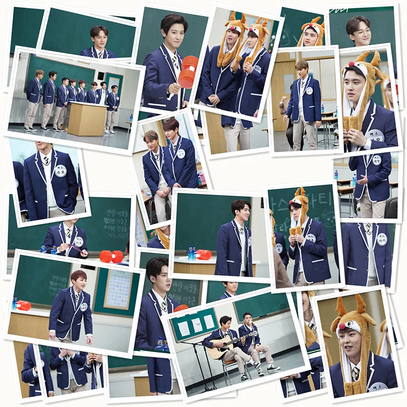Kpop EXO Polaroid Lomo фото карта зная братьев Чэнь Д. О HD коллективные фотокарты 40