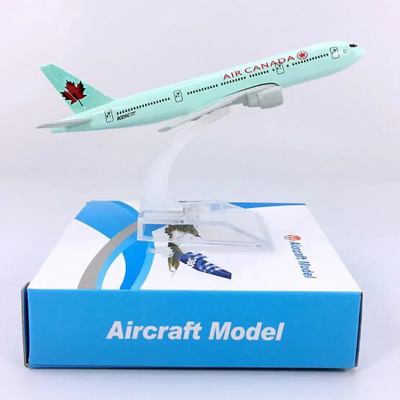 16 см масштаб 1/400 фотомодель самолета Air Canada с базовым сплавом Коллекционная