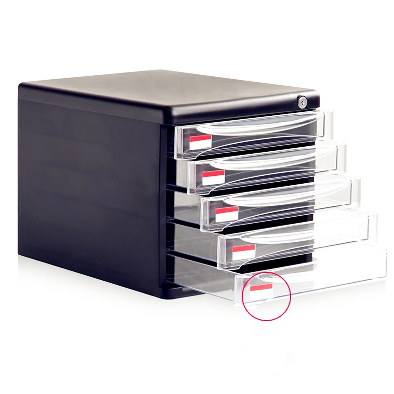 Настольный шкаф для хранения файлов с замком типа ящика небольшой многослойный