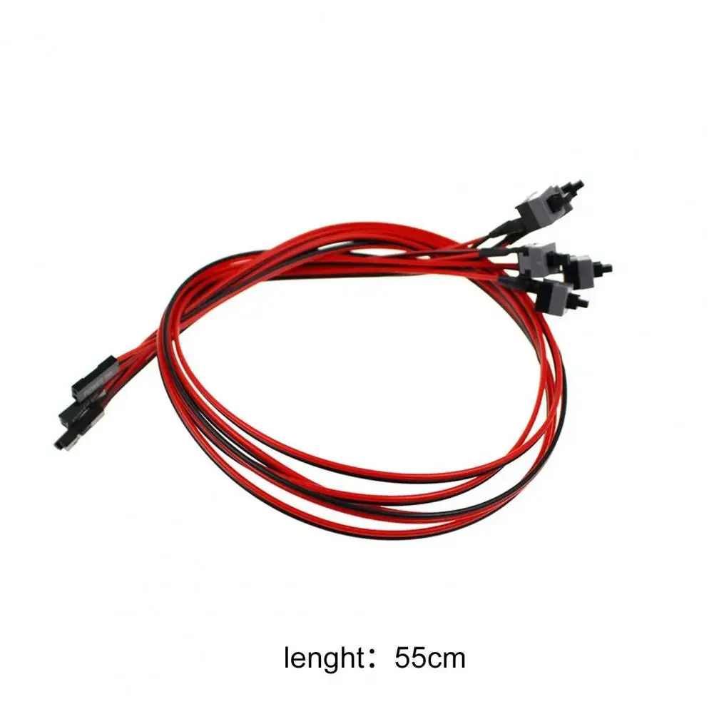 

Universal Power Line Motherboard Reset On/Off Button Replacement Switch Cable for Desktop PC