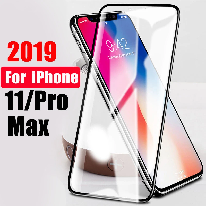 50 шт./лот полное покрытие из закаленного стекла для Apple iPhone 11 Pro XS Max XR X 8 Plus 7 6 6S SE 5s Защитная пленка для экрана стекло