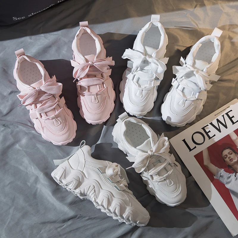 RUIFF/Женская обувь Женская спортивная Обувь для бега с большой подошвой улицы