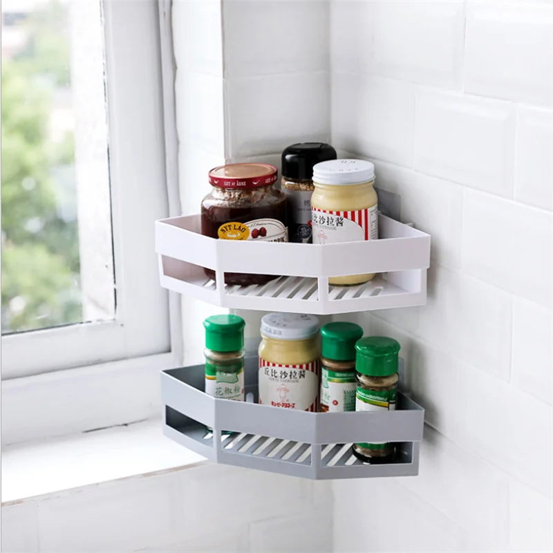 3 цвета присоска угловая полка для душа Ванная комната шампунь держатель полки