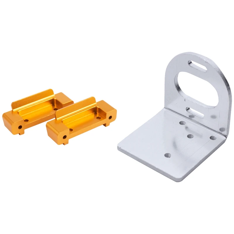 

2Pcs Rc Car Parts Front Rear Bumper for Wltoys A959-B A969-B A979-B,Yellow & 1set for Wltoys 540 Adjustable Motor Seat