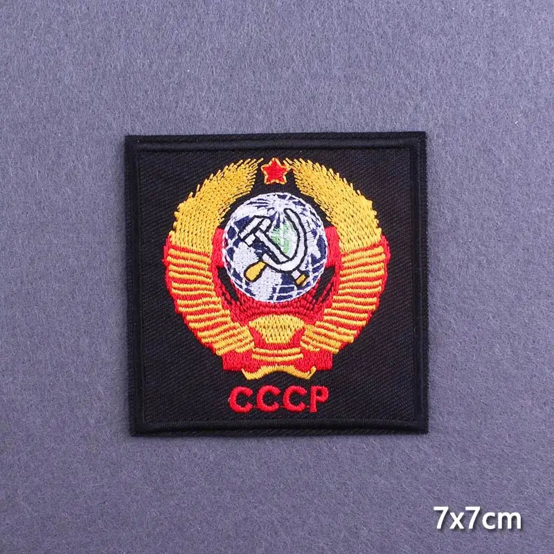 Патчи CCCP с вышивкой термоклейкие нашивки для одежды московского футбольного