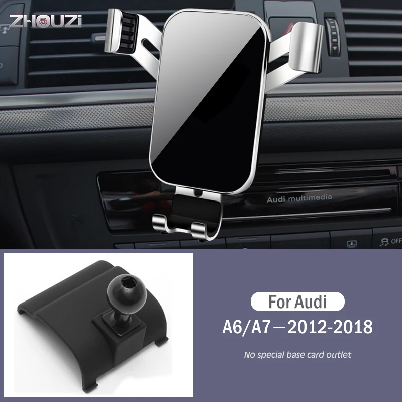 

Car Mobile Phone Holder Air Vent Mounts Stand GPS Gravity Navigation Bracket For Audi A6 A7 4GH 4GJ 2012-2018 Car Accessories