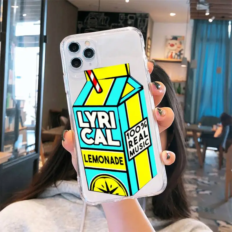 

Aliens Drink Lyrical Lemonade Phone Case Transparent for iPhone 6 7 8 11 12 s mini pro X XS XR MAX Plus se cover funda shell