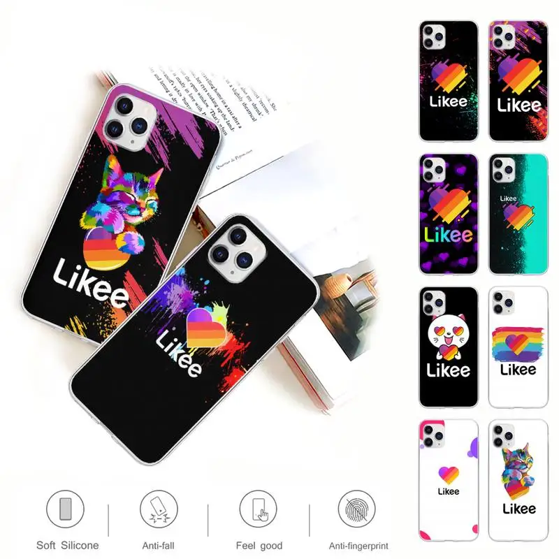 

Likee Funny Cat Bear Love Heart Transparent Phone Cover Case For Samsung Galaxy A51 A71 S20 S10e S8 S7 S9 S10 Plus