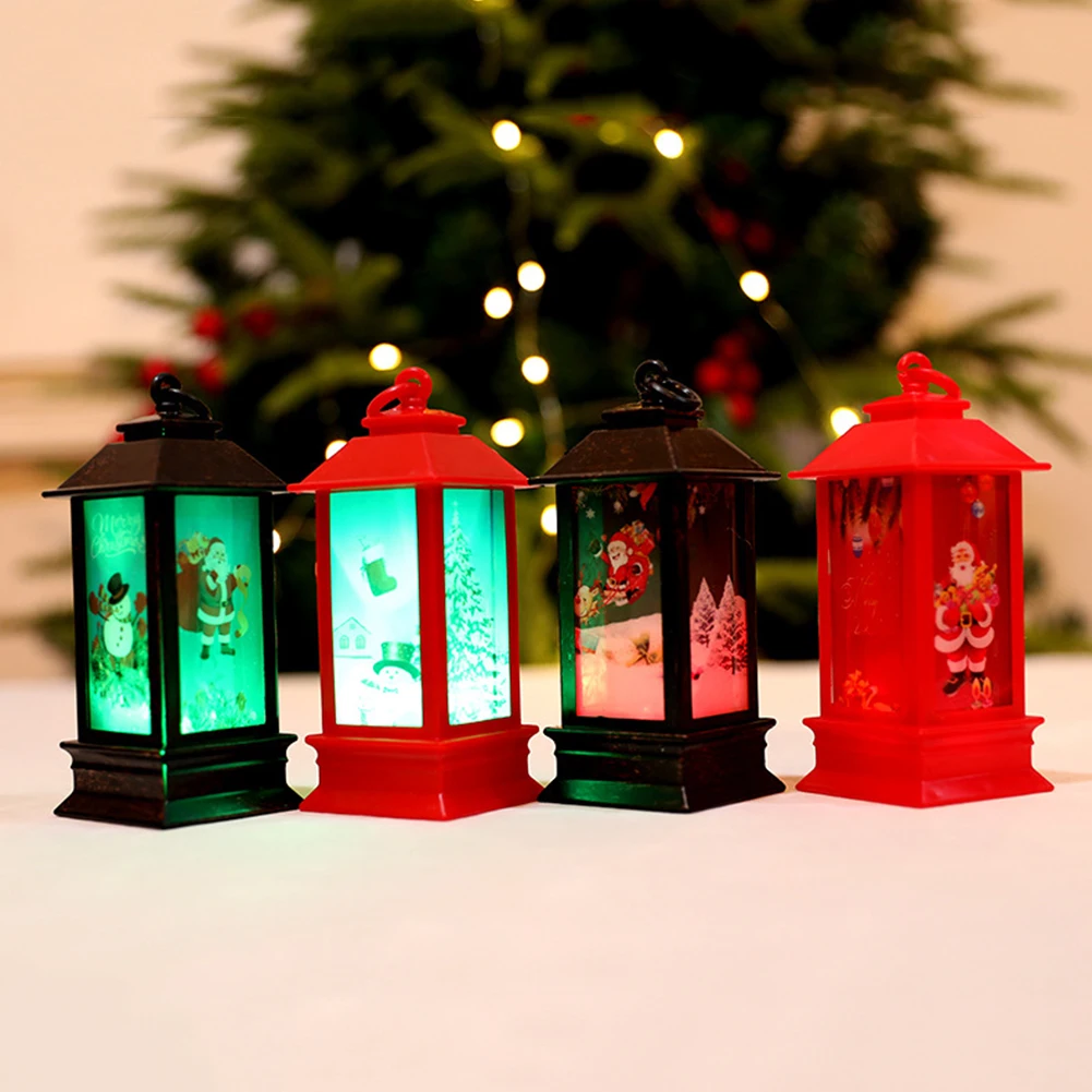 

Merry Christmas Lantern Light Portable Fairy Lighting Craft Pendant Home Xmas Tree Garden Decorative Ornament Kit