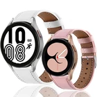 Кожаный ремешок для Samsung Galaxy Watch 4 Classic 46 мм 42 мм браслет для Galaxy Watch 4 44 мм 40 мм 3 45 мм Gear S3 Correa браслеты