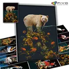 Алмазная живопись 5D сделай сам, черепаха, животные, полная Алмазная мозаика, наборы для вышивки крестиком, домашний декор, ручная работа, алмазная вышивка