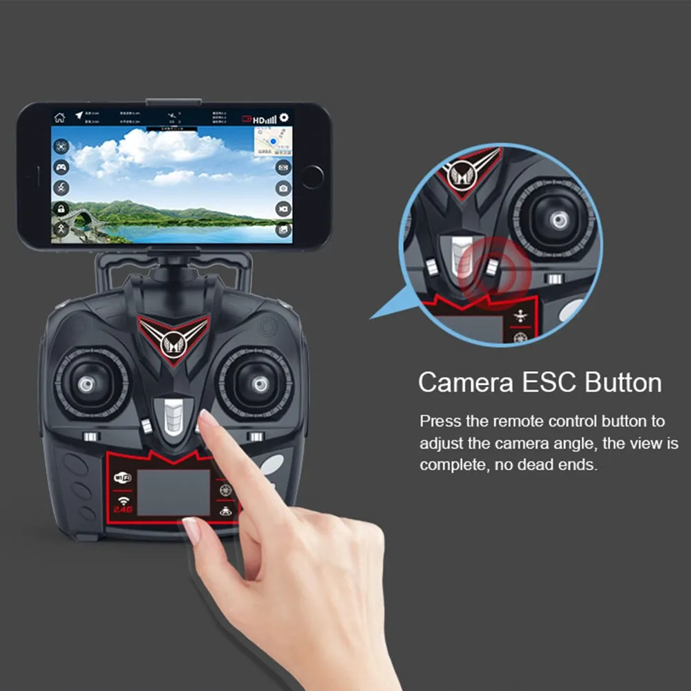 GPS Дроны с HD камерой ESC Wi Fi FPV Drone RC Quadcopter автоматическим возвратом вертолета 20 мин.