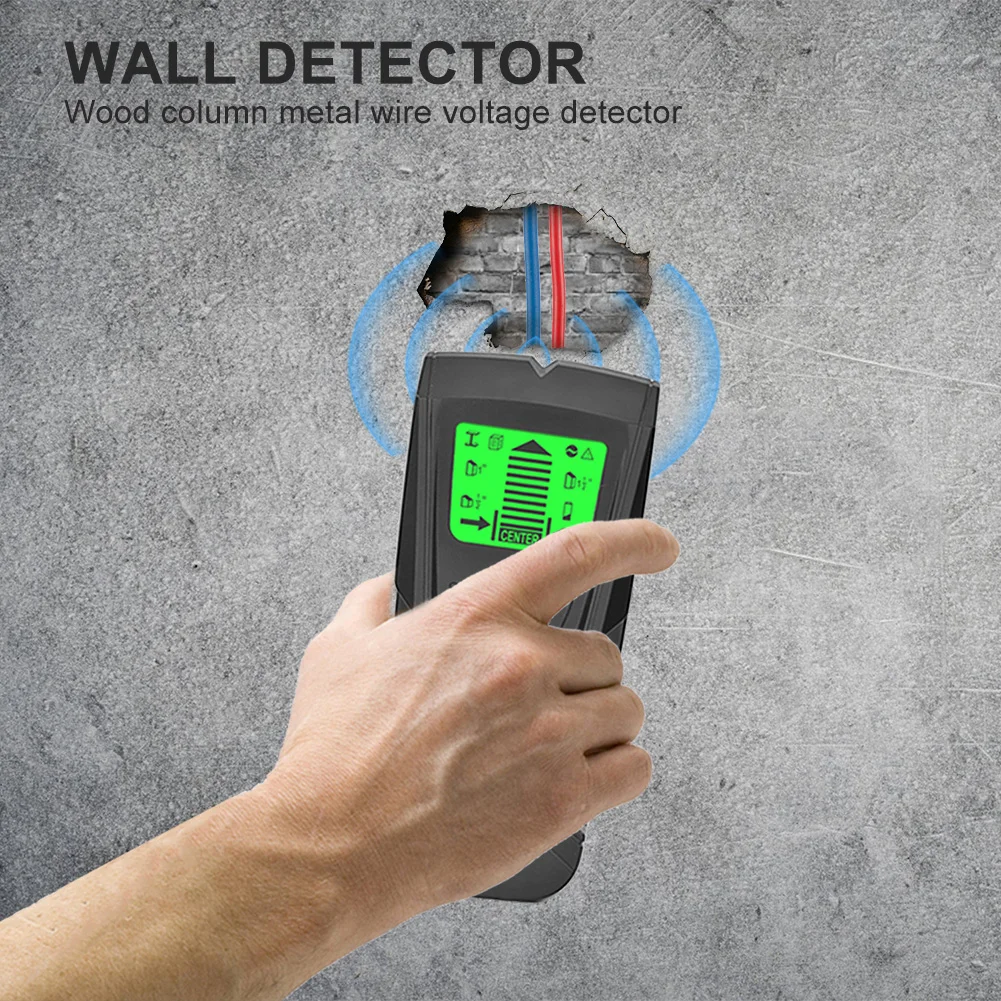 3 In 1 Metal Detector Find Wood Studs AC Voltage Live Wire Detect Wall Scanner Electric Box Finder | Инструменты