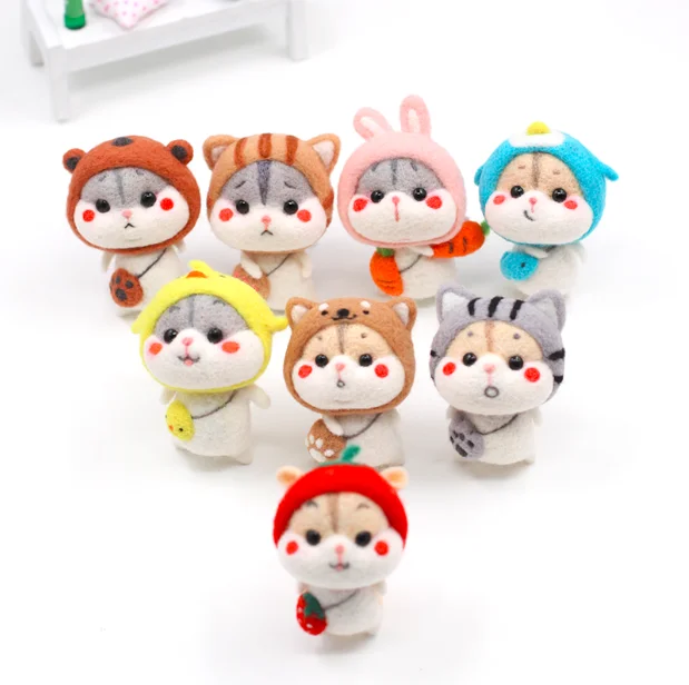 

Hamster dog wool felt needle felting decoration craft needlecraft DIY handmade