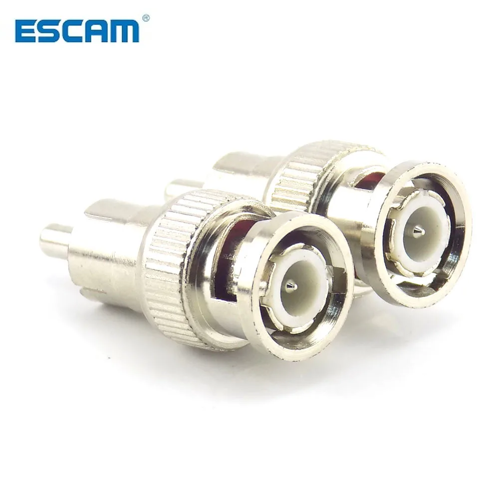 ESCAM 5 шт. RCA штекер в BNC разъем Мужской адаптер для видеонаблюдения ip камера видео