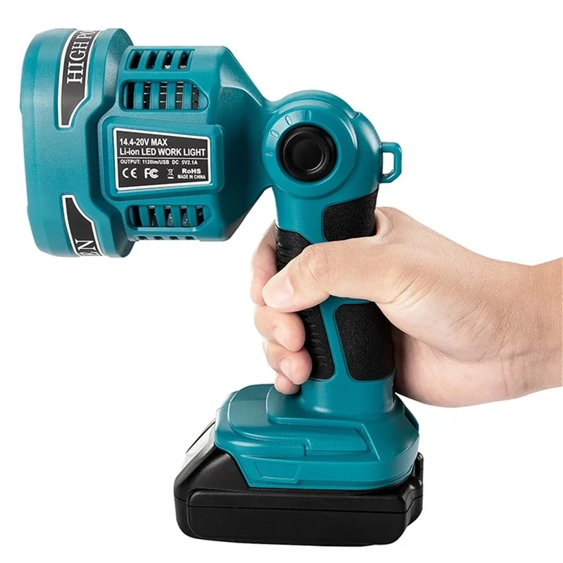 구매 휴대용 랜턴 작업 조명, 마끼다 리튬 이온 배터리 손전등 스포트라이트 야외 비상 조명 LED 램프 12W 18V