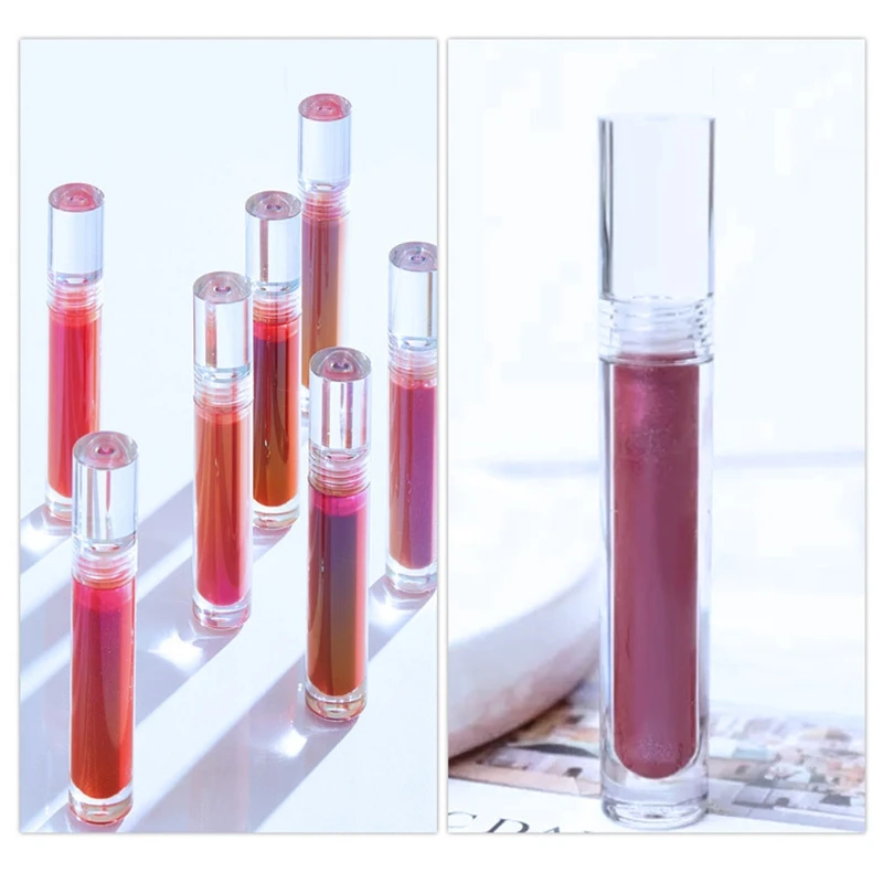 

10pcs 5.5ml Empty Lip Gloss Tube Clear Lip Balm Bottle Refillable Eyelash Growth Liquid Cosmetic Organizer Lipstick Container