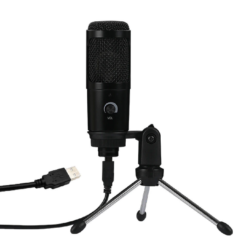 

Конденсаторный USB-микрофон для ПК, с креплением