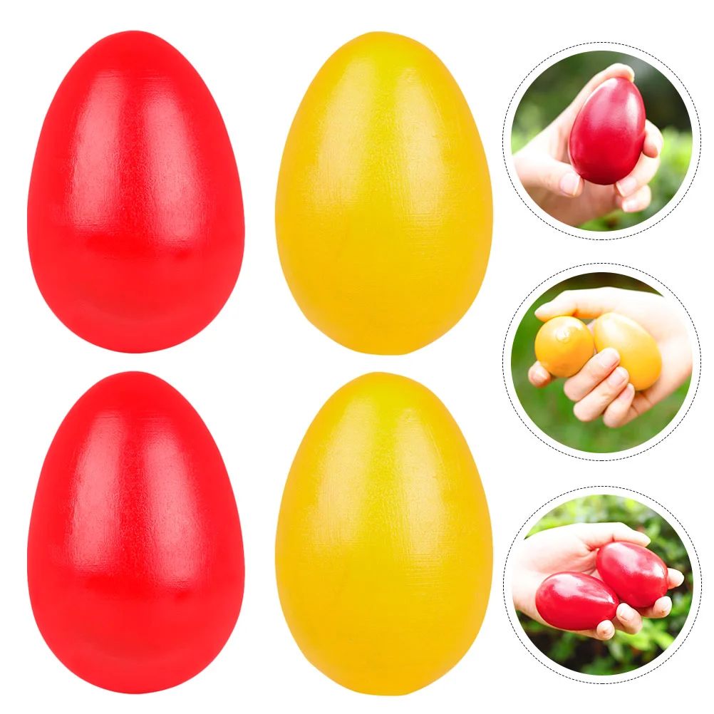 

4Pcs Kids Sand Eggs Toys Kids Early Educational Playthings (Assorted Color)