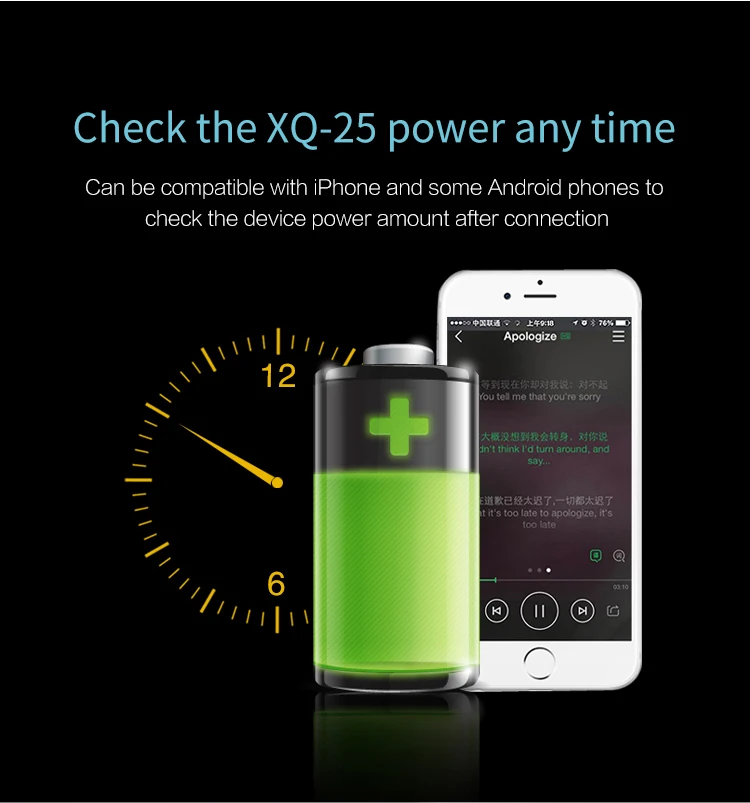 

XDUOO XQ-25 XQ25 HiFi Audio Bluetooth 5.0 Portable Headphone Amplifier AMP ES9118 USB DAC NFC Pairing aptX XQ 25