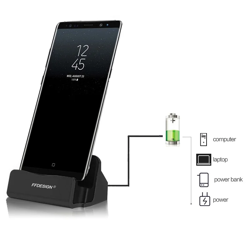 Зарядная док-станция USB Type-C для Samsung Galaxy A6 A8 J4 J6 Plus A7 2018 A3 A5 J3 J5 J7 2017 Android | Мобильные