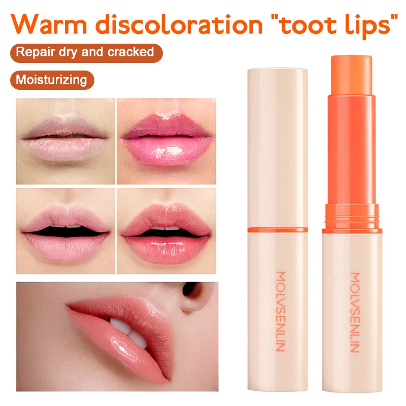 

Change Color Lipstick Waterproof Moisturizer Lip Balm Lasting Color Lipstick Nourish Protect For Lady Lips Care Cosmetic TSLM2