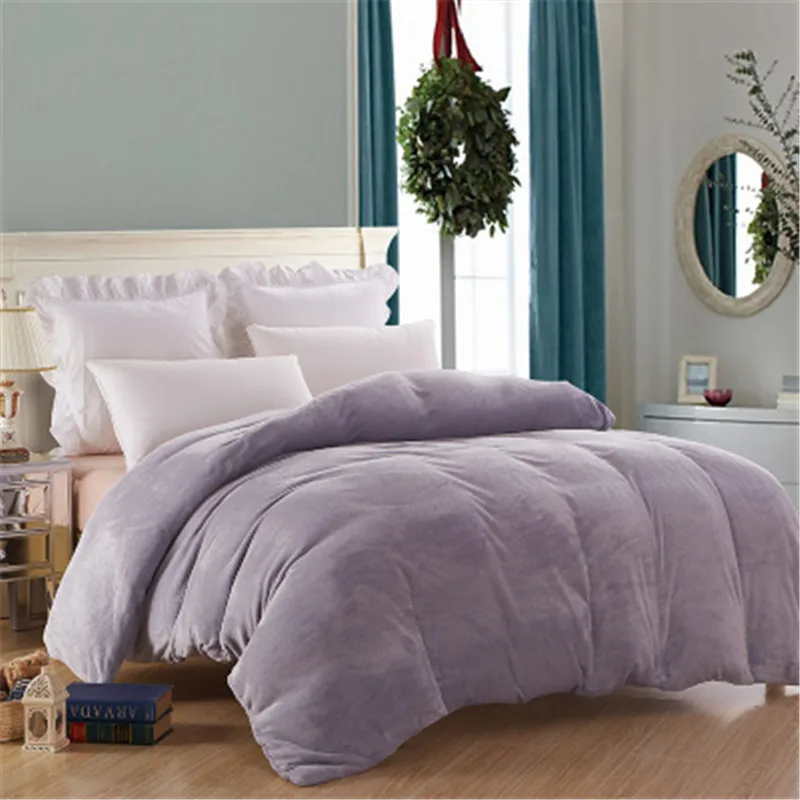 Однотонный флисовый пододеяльник/удобный пододеяльник с цветочным