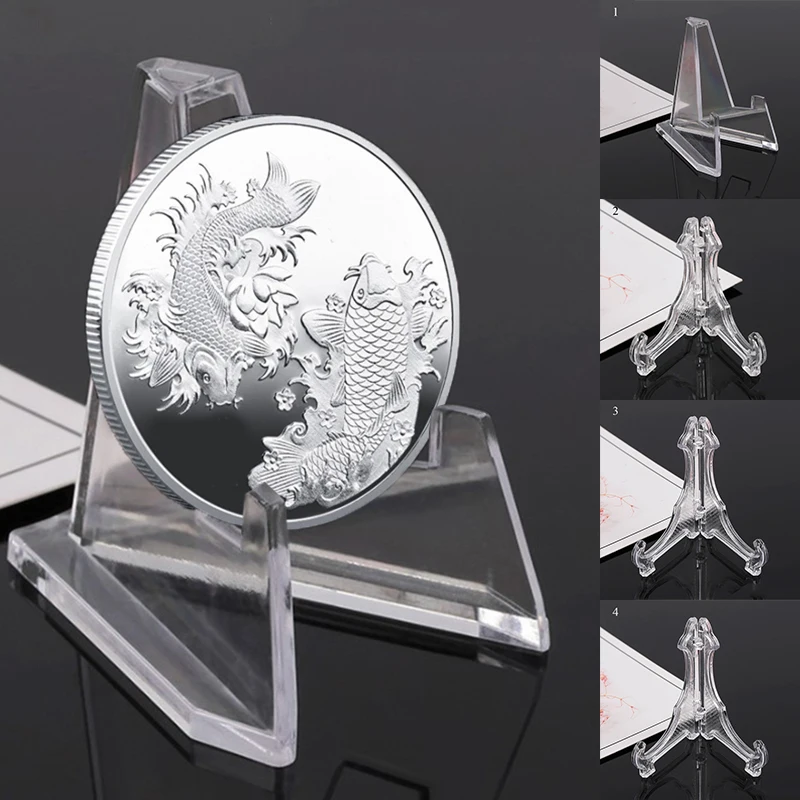 

Badge Display Rack Transparent Acrylic Storage Stands Pendant Display Racks Collapsible Multiple Styles Protective Brackets