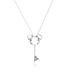 Прекрасный Маус Fantasyland замок ключ ожерелье из стерлингового серебра ювелирные изделия для женщин новые ювелирные изделия DIY оптовая продажа кулон ожерелье