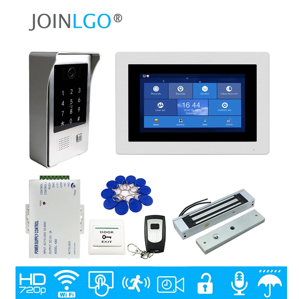 Бесплатная доставка WI FI 7 &quotсенсорный экран Экран ЖК дисплей видео телефон двери