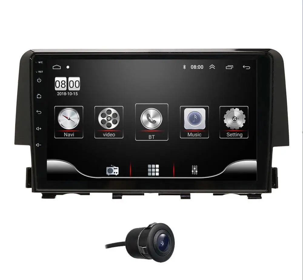 CAMERA5 Автомобильный радиоприемник 2din android9.0 автомобильный мультимедийный плеер gps навигация для Honda Civic автомобильный монитор головное устройство usb dvr dvbt - Цвет: CAMERA5