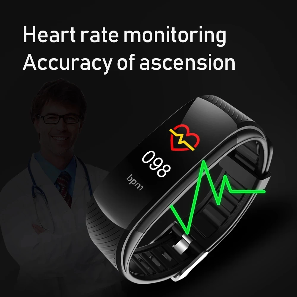 NEW Fitness Bracelet Blood Pressure Measurement Pedometer Smart Band Hear Rate Monitor Waterproof Health Tracker Watch | Электроника