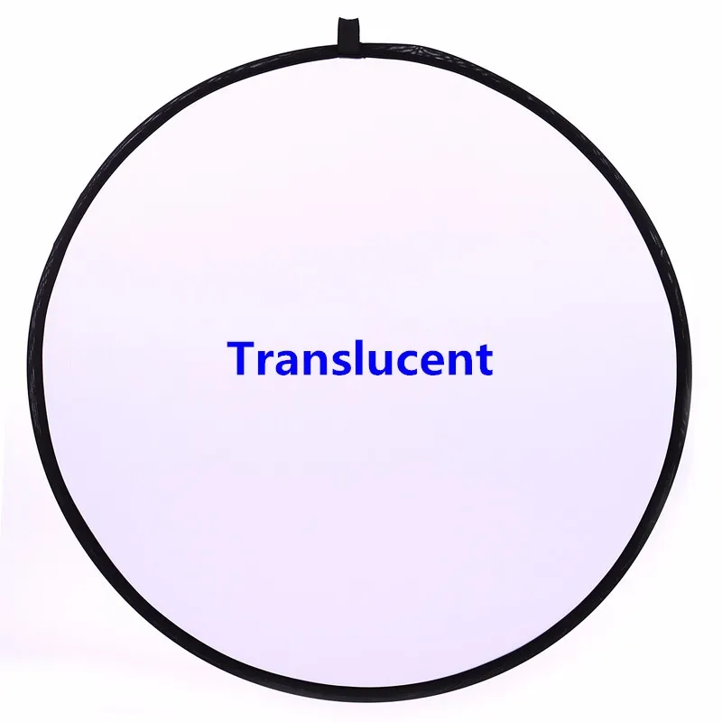 24&quot 60cm Single Translucent Soft Light Reflector Round Board Diffuser Collapsible Portable For Photography Studio Shoot Photo |