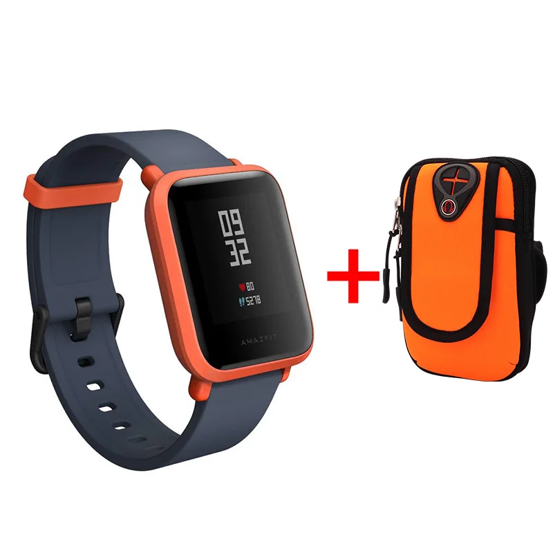 Xiaomi Amazfit Bip Smart Satch Globle Версия Huami Pace Lite IP68 GPS Gloness умные часы с частотой сердечных сокращений 45 дней в режиме ожидания - Цвет: add bag022