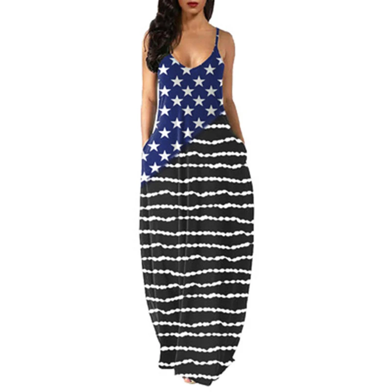 

traf za Spring dress Independence Day Printed Round Neck Sling Dress Women espanol Femme sexy robe essentials trf dresses zaraes